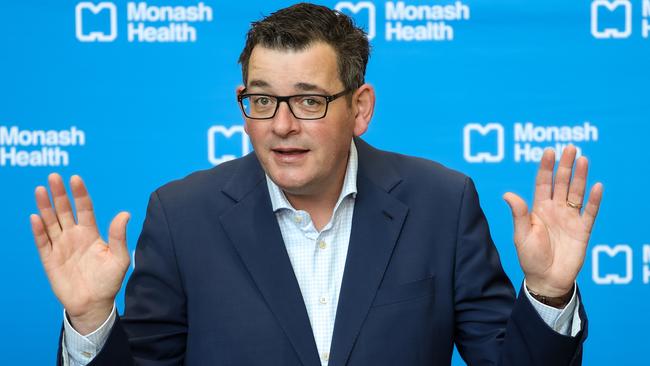 MELBOURNE, AUSTRALIA - NewsWire Photos 17 JULY 2022 : Victorian Premier, Daniel Andrews at Monash Children's Hospital, Clayton. The Victorian Government announced further investment into VictoriaÃs health system with the increasing COVID and flu hospitalisations. Picture : NCA NewsWire / Ian Currie