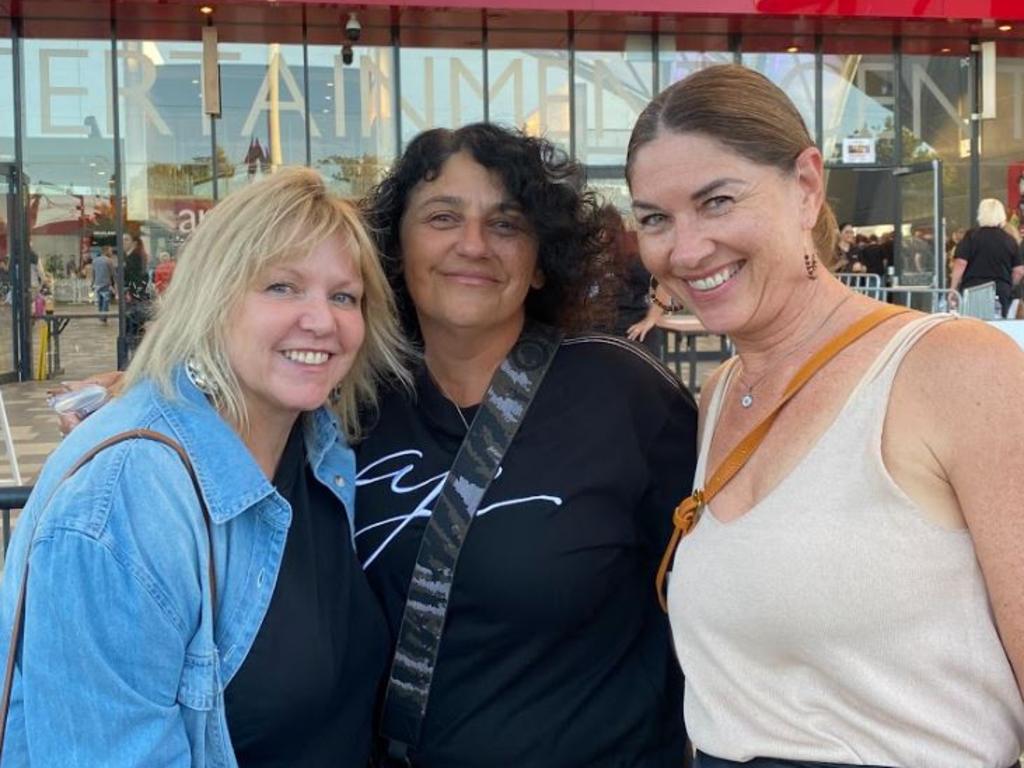 Rod Stewart and Cyndi Lauper fans outside the Adelaide Entertainment Centre. Picture: Agnes Gichuhi