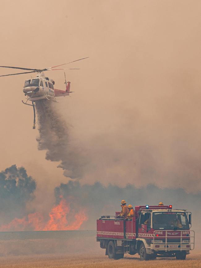 33 aircrafts were deployed on Thursday. Picture: Jason Edwards