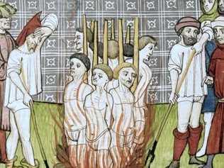 Being burnt at the stake after being arrested on Friday 13, 1307, was unlucky for many of the Knights Templar. Picture: Tim Howard