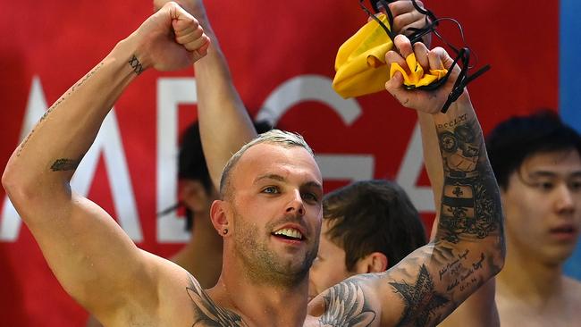Kyle Chalmers at the 2022 FINA World Short Course Swimming Championships at in Melbourne. (Photo by Quinn Rooney/Getty Images)