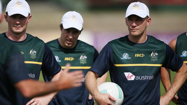 Joel Selwood was a late withdrawal from the first match against Ireland. Picture: Getty