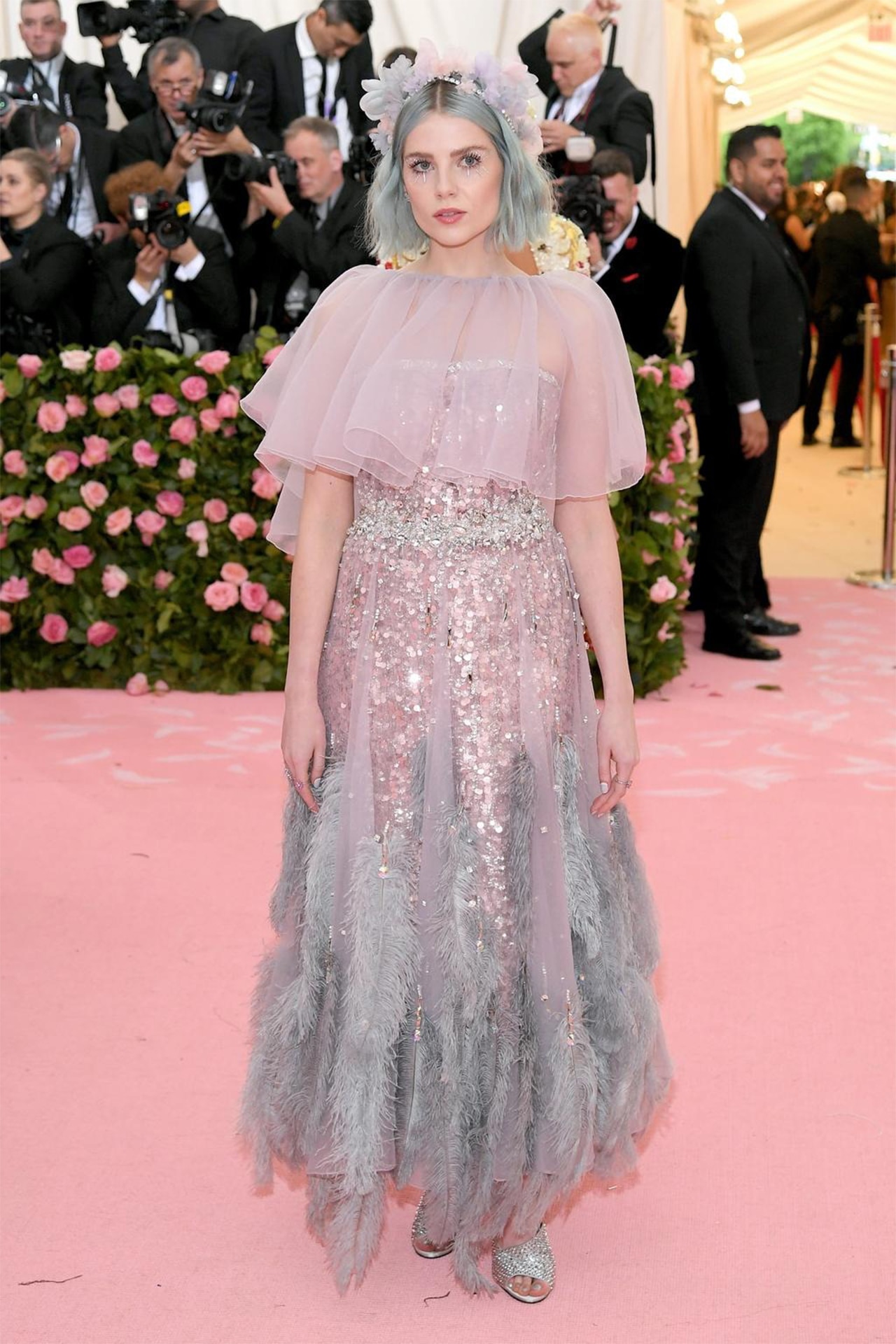 Lucy Boynton attends the 2019 Met Gala.