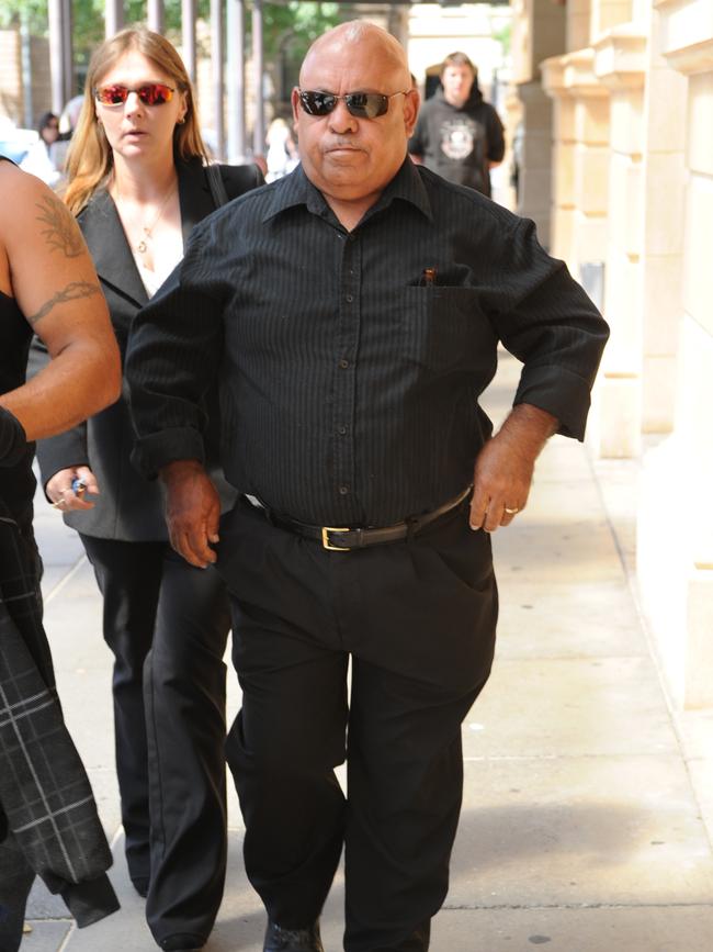 Allan Ray Gollan, a former community constable, outside the District Court where he faced child sexual abuse charges.