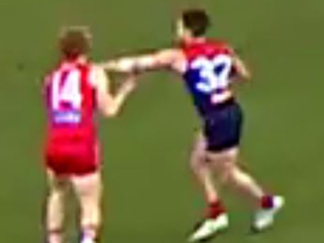 Tom Bugg hit on Callum Mills.