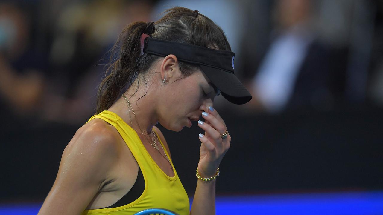 Ajla Tomljanovic is no stranger to the pressures of representing Australia in the Billie Jean King Cup. Picture: AFP