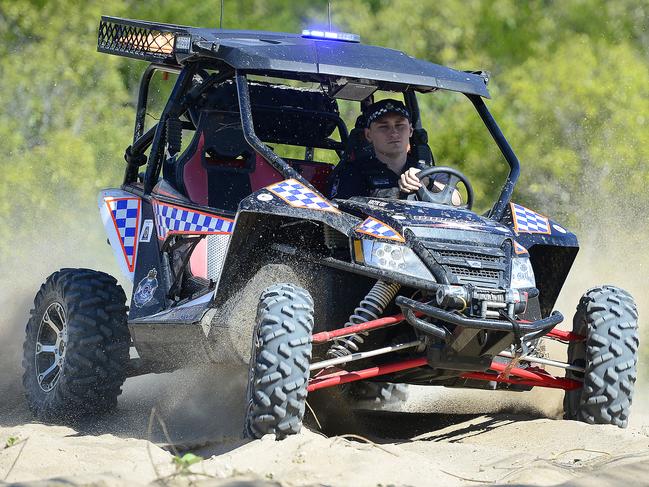 Constable Stephen Byrnes. Rollingstone police have issued a stern warning to campers after community concerns regarding hooning and anti-social behaviour at Toomulla Beach and Clement Forest National Park. PICTURE: MATT TAYLOR.