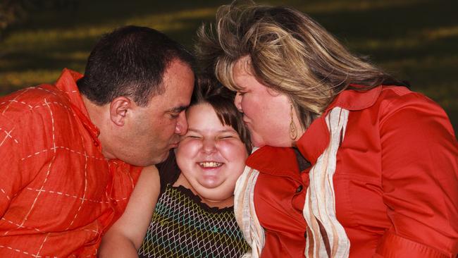 Happy Family. Fat family. Overweight family. Thinkstock