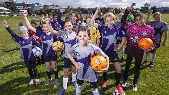 Children from the Maribyrnong Swifts football club would have benefited from a partnership with Melbourne Victory. Picture: Wayne Taylor