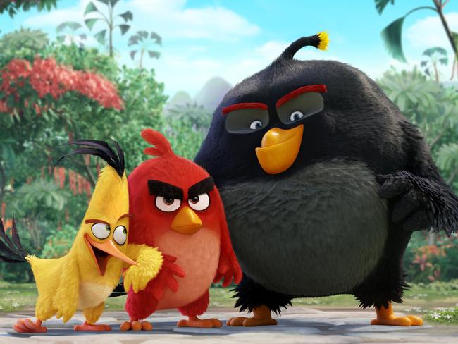 Chuck (voiced by Josh Gad), Red (Jason Sudeikis) and Bomb (Danny McBride) look cute but fail to bring the laughs in The Angry Birds Movie. Picture: Supplied