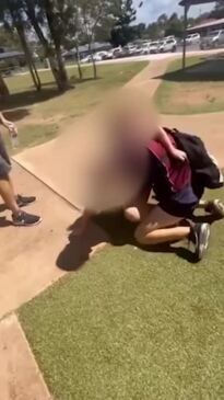 Students caught in shocking brawl at Burnett school