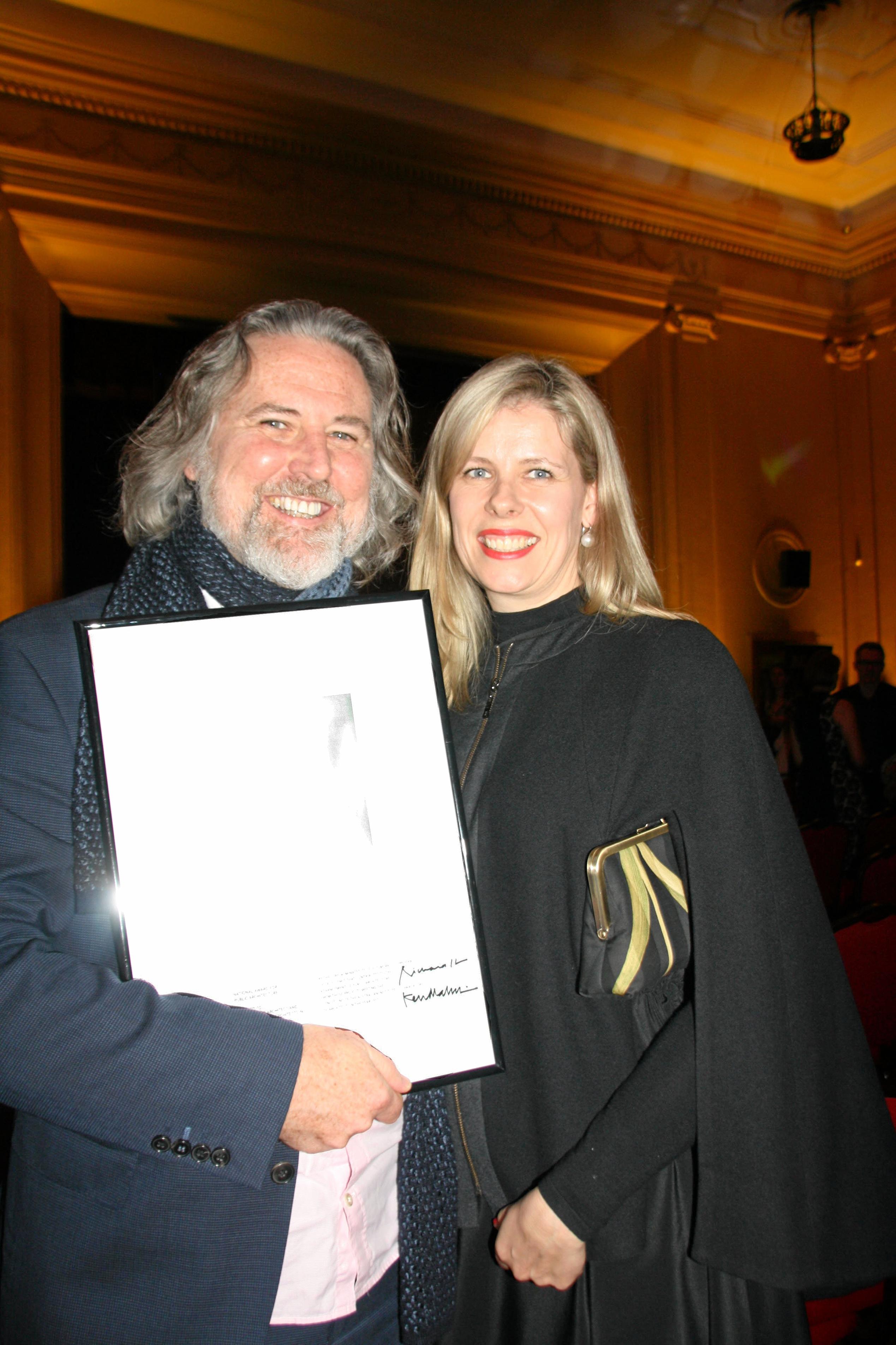 ?Justine Thorp and Michael Lavery of m3architecture at the 2017 National Architecture Awards in Canberra. Picture: Erle Levey