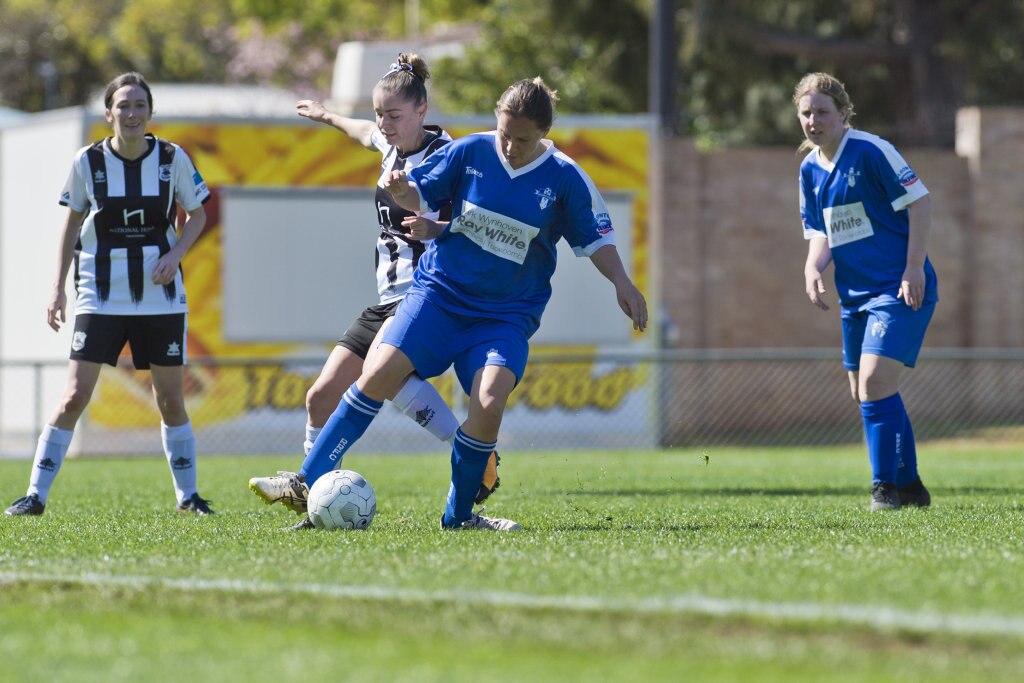 Dawn Holden for Rockville against Willowburn in Toowoomba Football League Premier Women grand final at Clive Berghofer Stadium, Sunday, September 9, 2018. Picture: Kevin Farmer