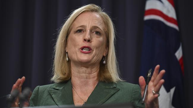 Finance Minister Katy Gallagher refashioned the broken promise as a ‘tax cut’. Picture: NCA NewsWire/Martin Ollman