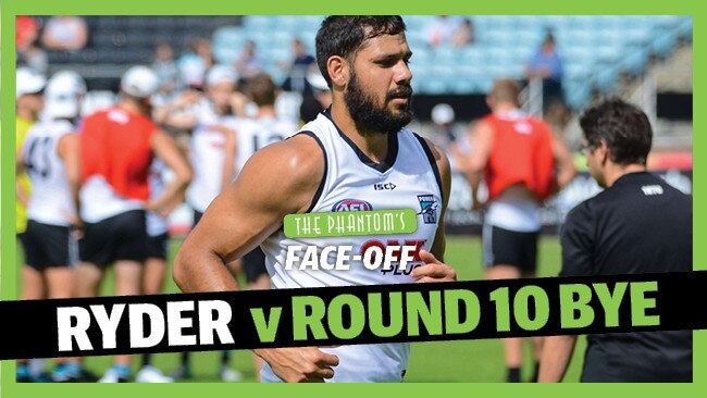 Paddy Ryder and Port Adelaide have the Round 10 bye