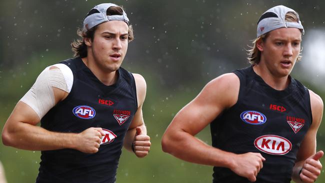 Andrew McGrath and Darcy Parish are the future at the Bombers. Pic: Michael Klein