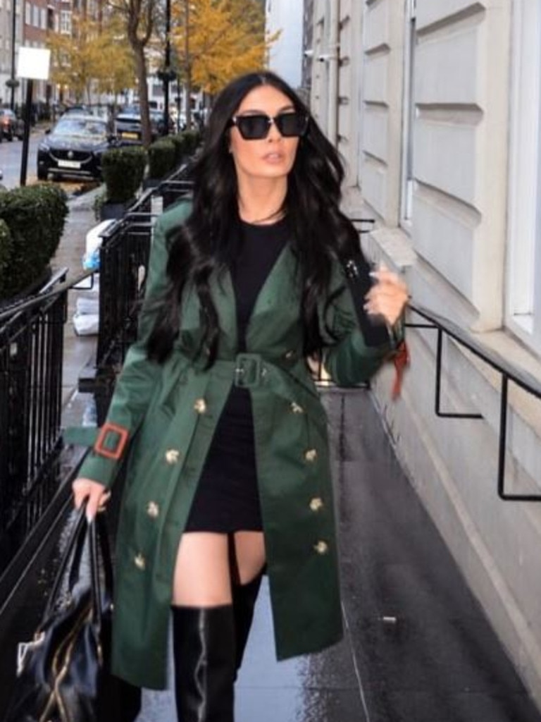Shahna Smith wearing Valente The Label’s Torre Trench. Picture: Supplied