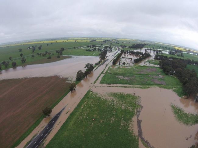 Flooding has occurred in western NSW. Picture: Facebook NSW SES