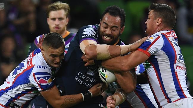 Sam Kasiano has signed a three-year deal with Catalans Dragons. Picture: AAP