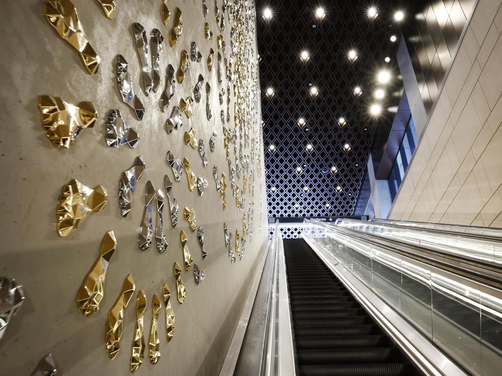 Artwork on the entrance to Waterloo Metro Station. Picture: Richard Dobson