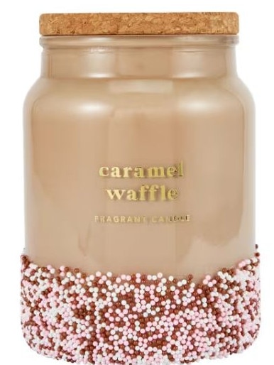 The scents include caramel waffle, frosted cupcake and vanilla cookie. Picture: Kmart