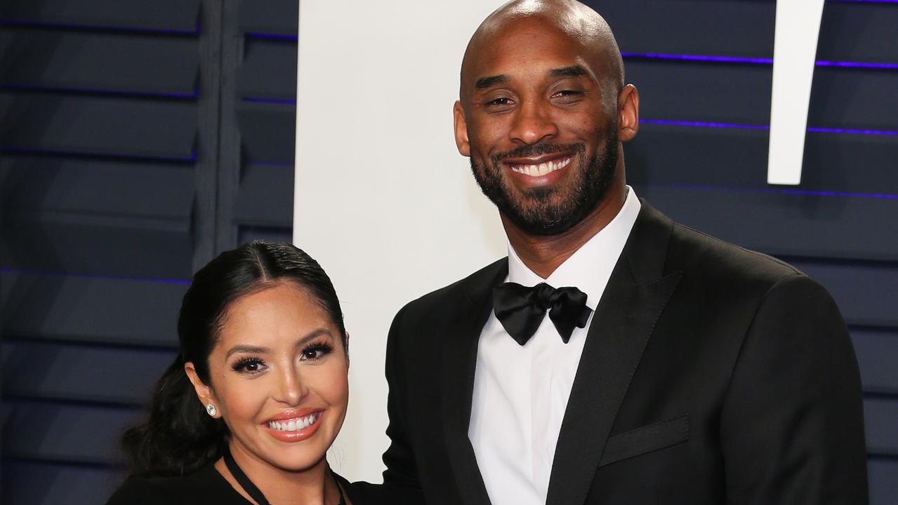 Kobe Bryant, pictured with his wife Vanessa Laine Bryant was killed in a helicopter crash on January 26th. Picture: AFP.