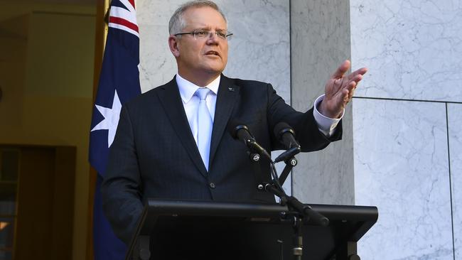 Scott Morrison may tighten social distancing rules. Picture: AAP.