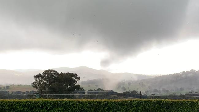 The tornado forming near Bathurst. Picture: Severe Weather Australia