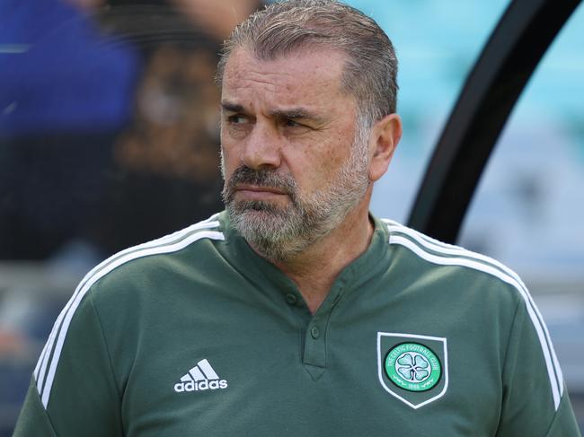 SYDNEY, AUSTRALIA - NOVEMBER 20: Celtic FC coah Ange Postecoglou during the Sydney Super Cup match between Celtic and Everton at Accor Stadium on November 20, 2022 in Sydney, Australia. (Photo by Scott Gardiner/Getty Images)