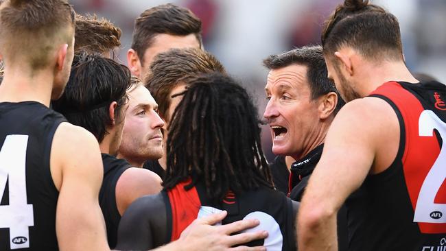 David King says Dons’ coach John Worsfold got it wrong early in the season and the Bombers have paid dearly. Picture: Getty Images