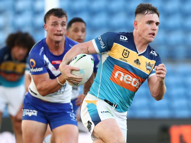 AJ Brimson will take just the one trial to come up to speed ahead of the first game of the season. Picture: Jason O’Brien/NRL Photos