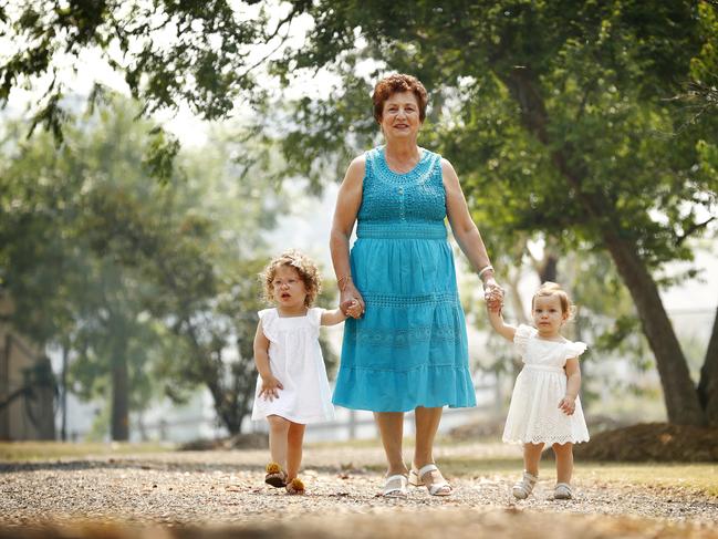 Nancy Volpato with her granddaughters.