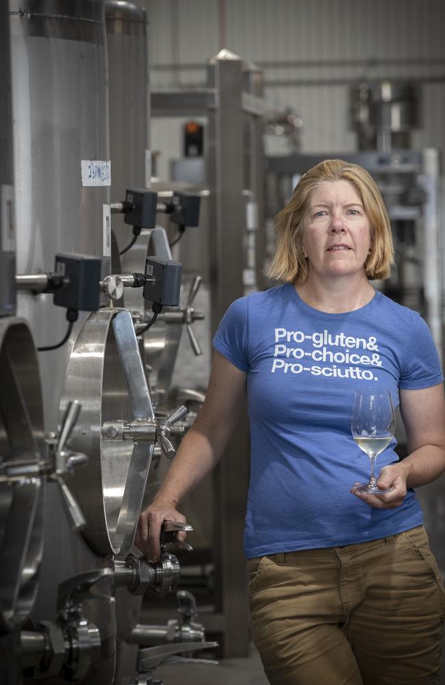 Stargazer Wines owner Samantha Connew, who is also a consultant wine maker at Pressing Matters at Tea Tree. Picture: Chris Kidd