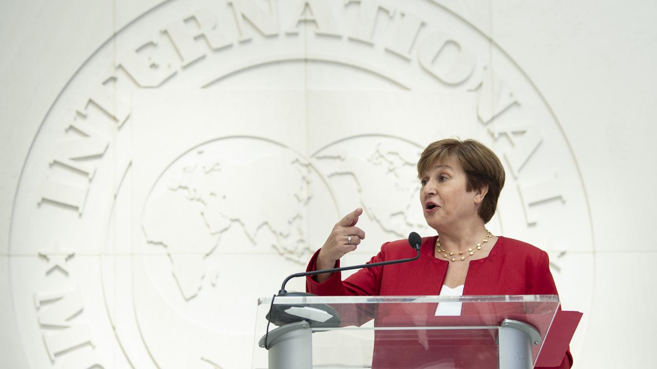 IMF managing director Kristalina Georgieva said trade tensions are not helpful. Picture: Eric Baradat/AFP