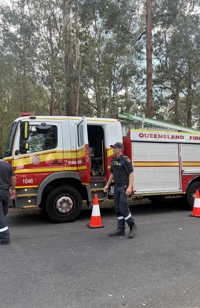 Firefighters were called to a rescue in the Sunshine Coast hinterland.