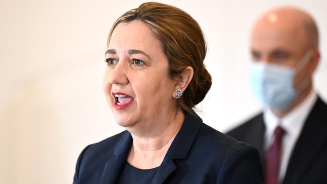 Queensland Premier Annastacia Palaszczuk released new modelling. Photo: Dan Peled