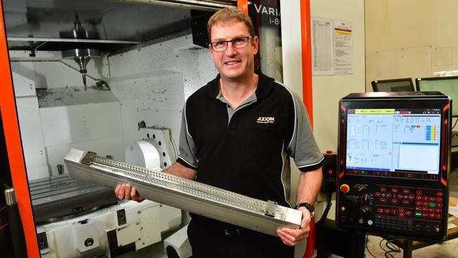 Axiom Precision Manufacturing general manager Craig Maynard. Picture: AAP Image/ Keryn Stevens