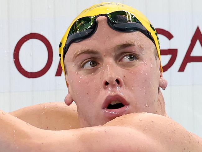 NCA. PARIS FRANCE 2024 OLYMPIC GAMES. July 29 - Day 3.Sam Short in action during the Heats of the MenÃs 800m Freestyle at the Paris La Defense Arena  Picture: Adam Head