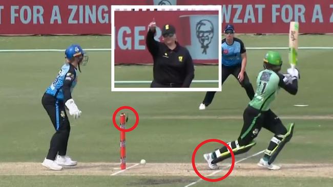 You can't be stumped on a no ball. Photo: Fox Sports