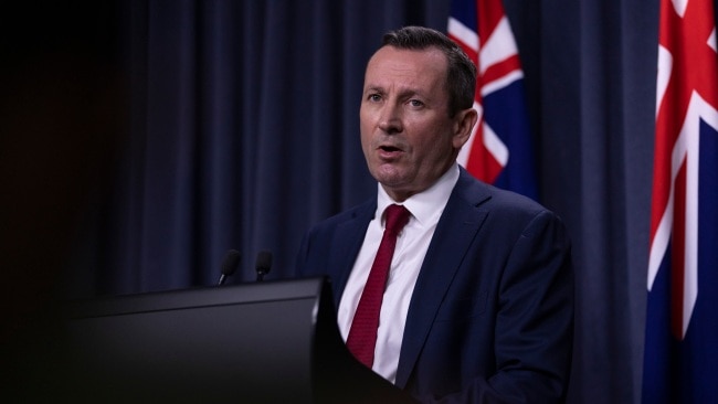 Premier Mark McGowan announced changes to close contact isolation rules on Wednesday. Picture: Getty Images