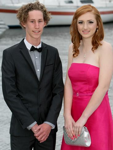 Stephen Muskett and Macayla Hansen. Picture: CAROLYN DOCKING