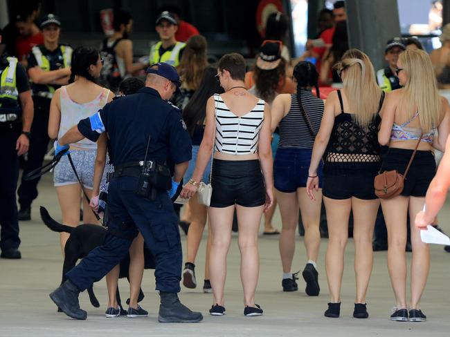 Police are concerned partygoers could be given an ‘amnesty’. Picture: Alex Coppel