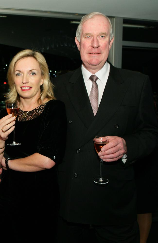 Christine Holgate’s ‘POSTY1’ plate Range Rover was a gift from her husband Mike Harding, 70, (right) a director of several energy companies.