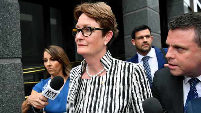 Commonwealth Bank of Australia Catherine Livingstone leaves the Hayne royal commission in November 2018. Picture: AAP Image