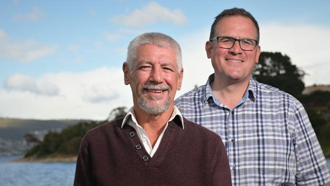 Stephen Hindley and Steve Mav are One Nation candidates for the upcoming election. Picture: Kenji Sato