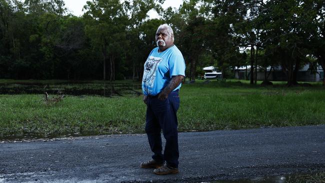 Wujal Wujal resident and former mayor Peter Wallace says he is concerned for his community’s young people following the Far North floods. Picture: Brendan Radke