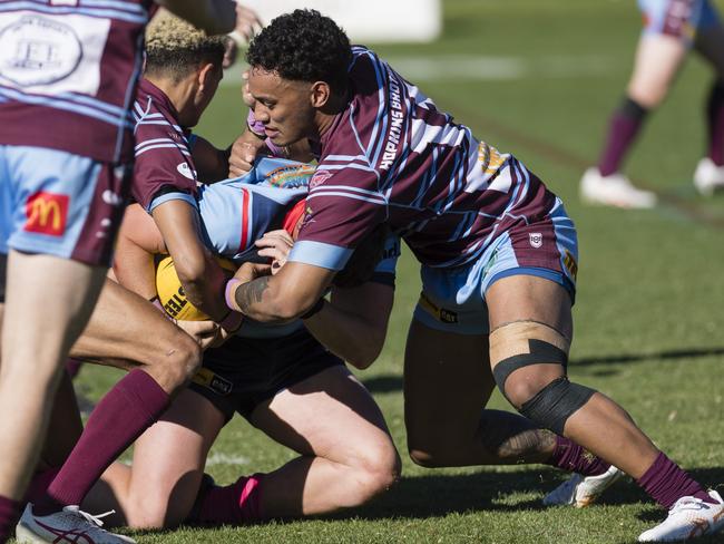 Maea Mitchell (right) has impressed coach Lionel Harbin during pre-season training. Picture: Kevin Farmer