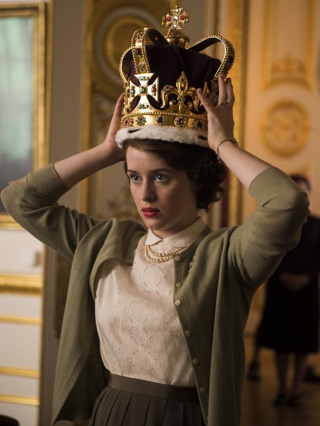 Bingeing on 'The Crown'.