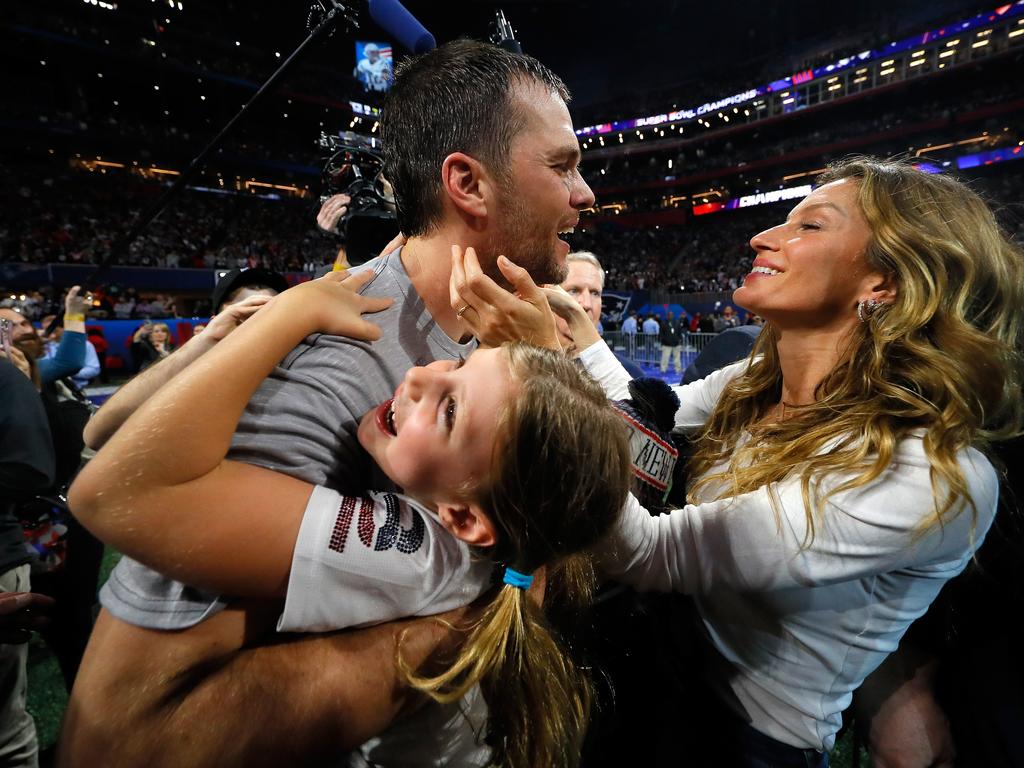 TOM FORD - Tom Brady wore a TOM FORD Sand Herringbone Blouson with Navy  Knit Polo Shirt and Beige Twill Denim to Super Bowl LV in Tampa, Florida.  #TOMFORD