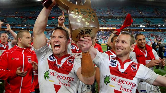 Premiership winners Dean Young (L) and Ben Hornby (R) are also contenders for the Dragons job.